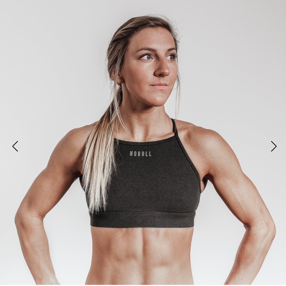 Plush Heather High-Neck Sports Bra